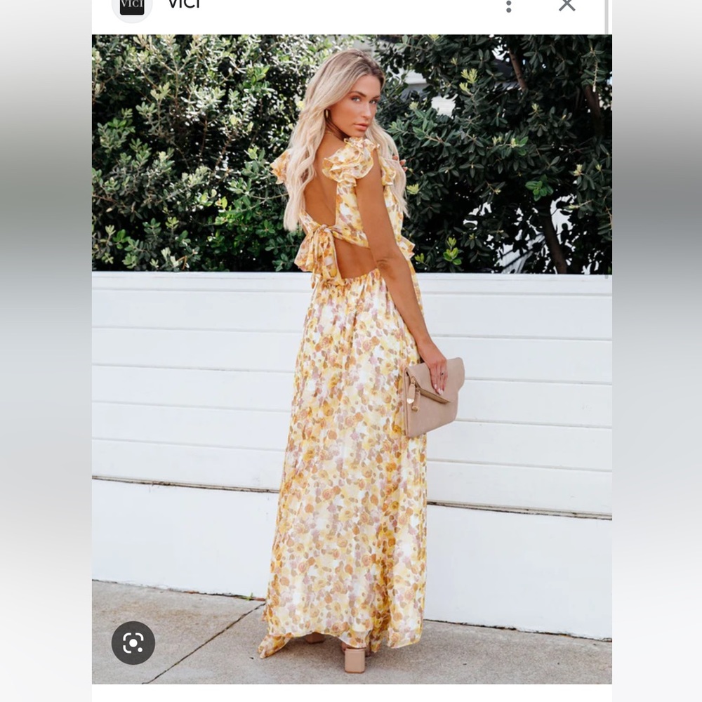 NWT Vici Rosalind Floral Chiffon Maxi Dress XS SOLD OUT